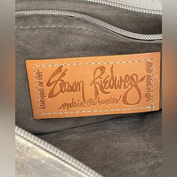 Rare Susan Riedweg Leather clutch Bag Made in USA Southwest - Picture 4 of 9